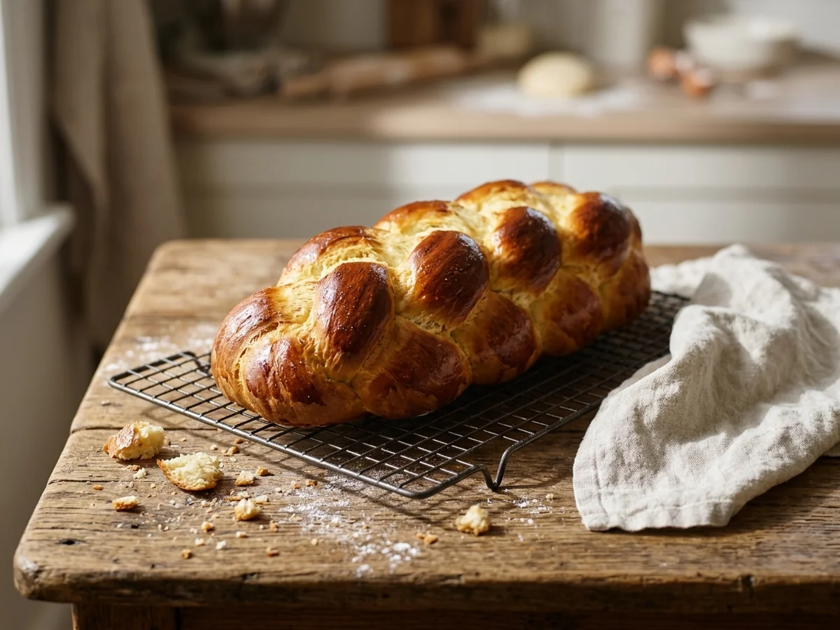 Checking for Doneness and Cooling - easy challah bread